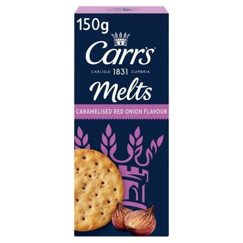 Carr's Melts Caramelised Red Onion Flavour Crackers, 150g