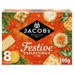 Jacob's Biscuits for Cheese 8 Variety Cracker Selection, 300g, front of pack