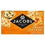 Jacob's Cream Cracker Multipack 8 Snack Packs, 185g, front of pack