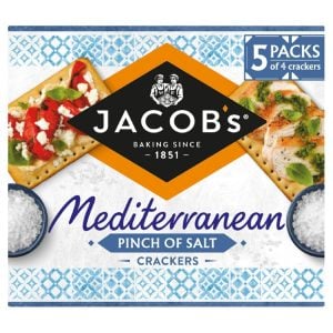 Jacob's Mediterranean Pinch of Salt Crackers Multipack, 5 Pack 190g