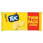 Jacob's TUC Original Crackers Twin Pack 2x150g, front of pack