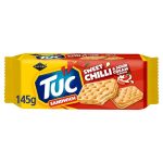 Jacob's Tuc Sandwich Sweet Chilli & Sour Cream Flavour Cracker, 145g, front of pack