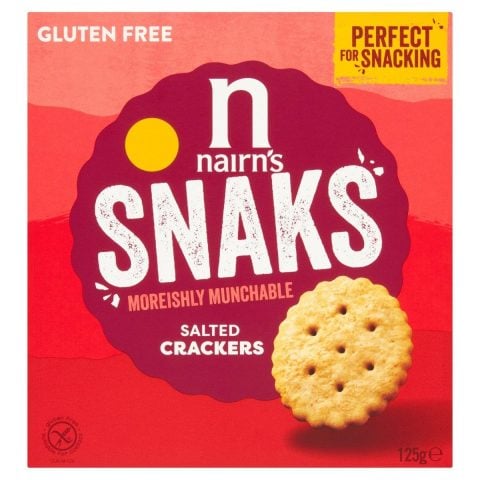 Nairn's Snaks Moreishly Munchable Salted Crackers, 125g