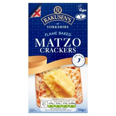 Rakusen's Flame Baked Matzo Crackers, 150g