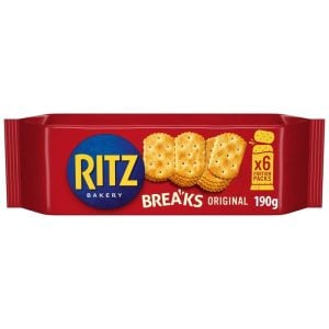 Ritz Breaks Original Crackers Snack Lunchbox Multipack, 6 Pack 190g