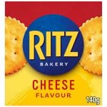 Ritz Cheese Flavoured Crackers Box, 140g, Cheese crackers. Sold by crackers.biz.
