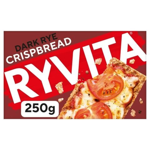 Ryvita Crispbread Dark Rye Crackers, 250g