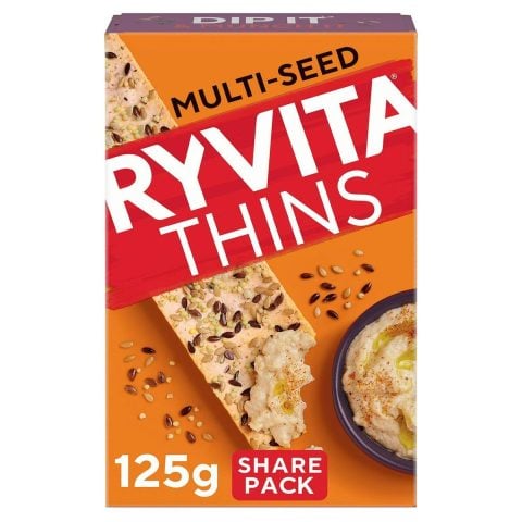 Ryvita Thins Multi Seed Flatbread Crackers, 125g
