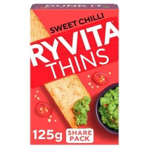 Ryvita Thins Sweet Chilli Flatbread Crackers, 125g