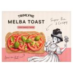 Trimlyne Melba Toast Thins, 100g, Crackers and Crispbreads. Sold by crackers.biz.